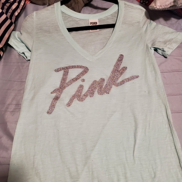 PINK Victoria's Secret Tops - 5/$25 Victoria Secret Pink SPARKLY T SHIRT